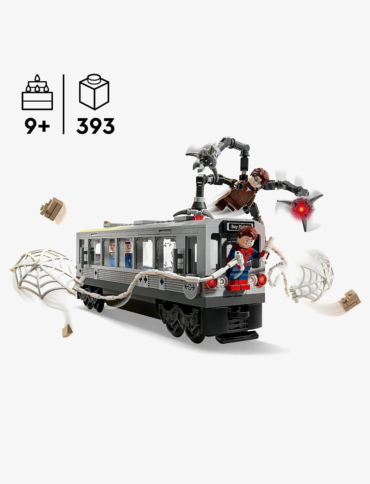 LEGO - Marvel Spider-Man vs. Doc Ock Subway Train Scene Building Toy 76321 - lego super heroes - multi - 4