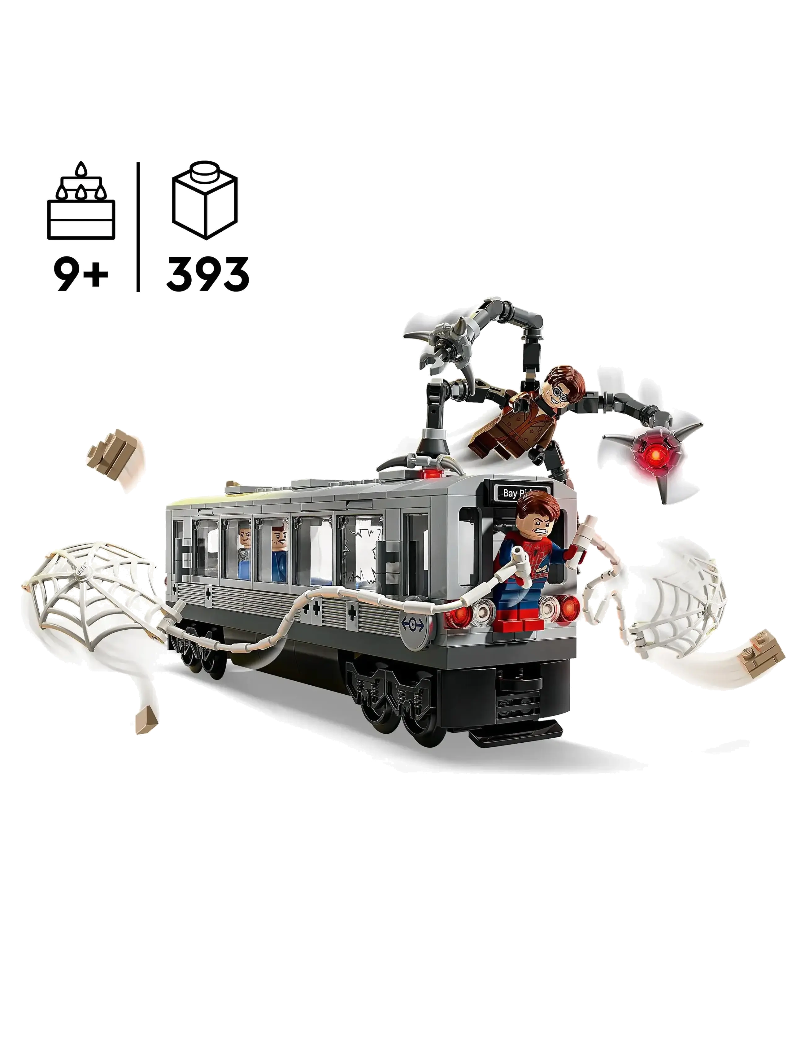 LEGO - Marvel Spider-Man vs. Doc Ock Subway Train Scene Building Toy 76321 - lego® super heroes - multi - 4