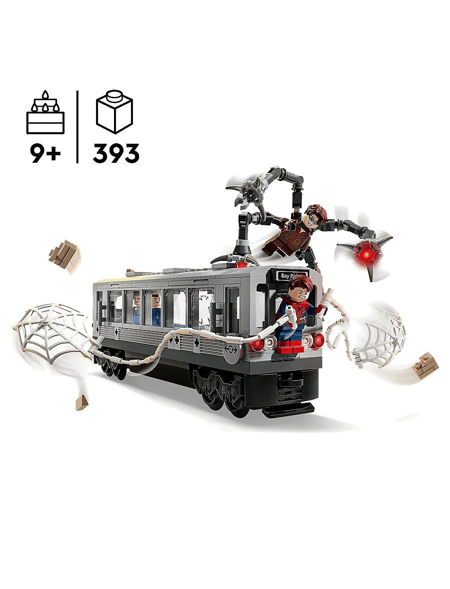 LEGO - Marvel Spider-Man vs. Doc Ock Subway Train Scene Building Toy 76321 - lego® super heroes - multi - 4
