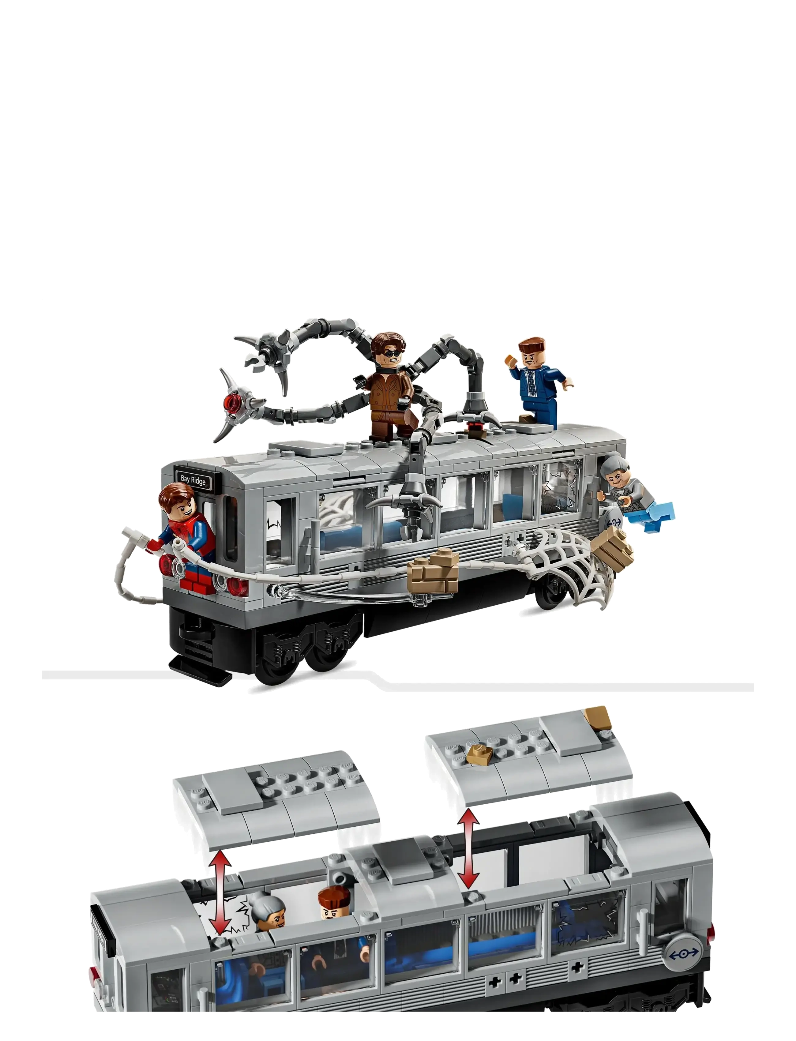 LEGO - Marvel Spider-Man vs. Doc Ock Subway Train Scene Building Toy 76321 - lego® super heroes - multi - 5