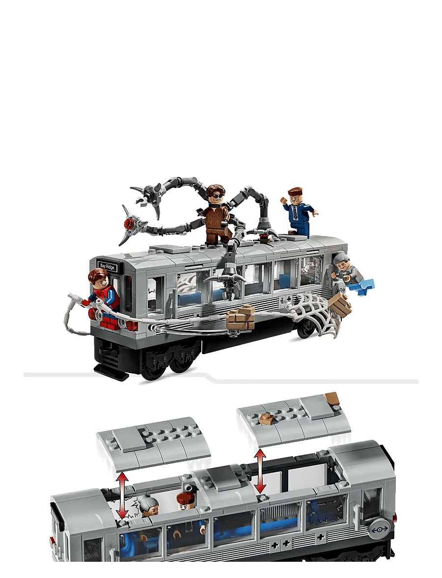 LEGO - Marvel Spider-Man vs. Doc Ock Subway Train Scene Building Toy 76321 - lego® super heroes - multi - 5