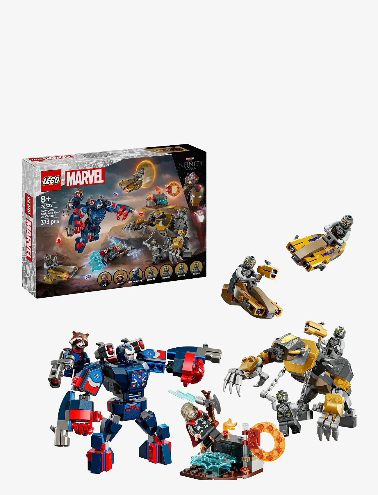 LEGO - Marvel Avengers: Endgame Thor vs. Chitauri Super Hero Action 76322 - action-figuren - multi - 0