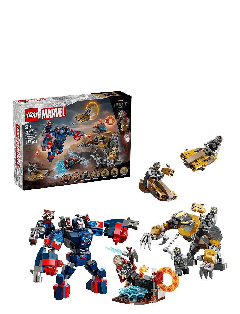LEGO - Marvel Avengers: Endgame Thor vs. Chitauri Super Hero Action 76322 - action-figuren - multi - 0