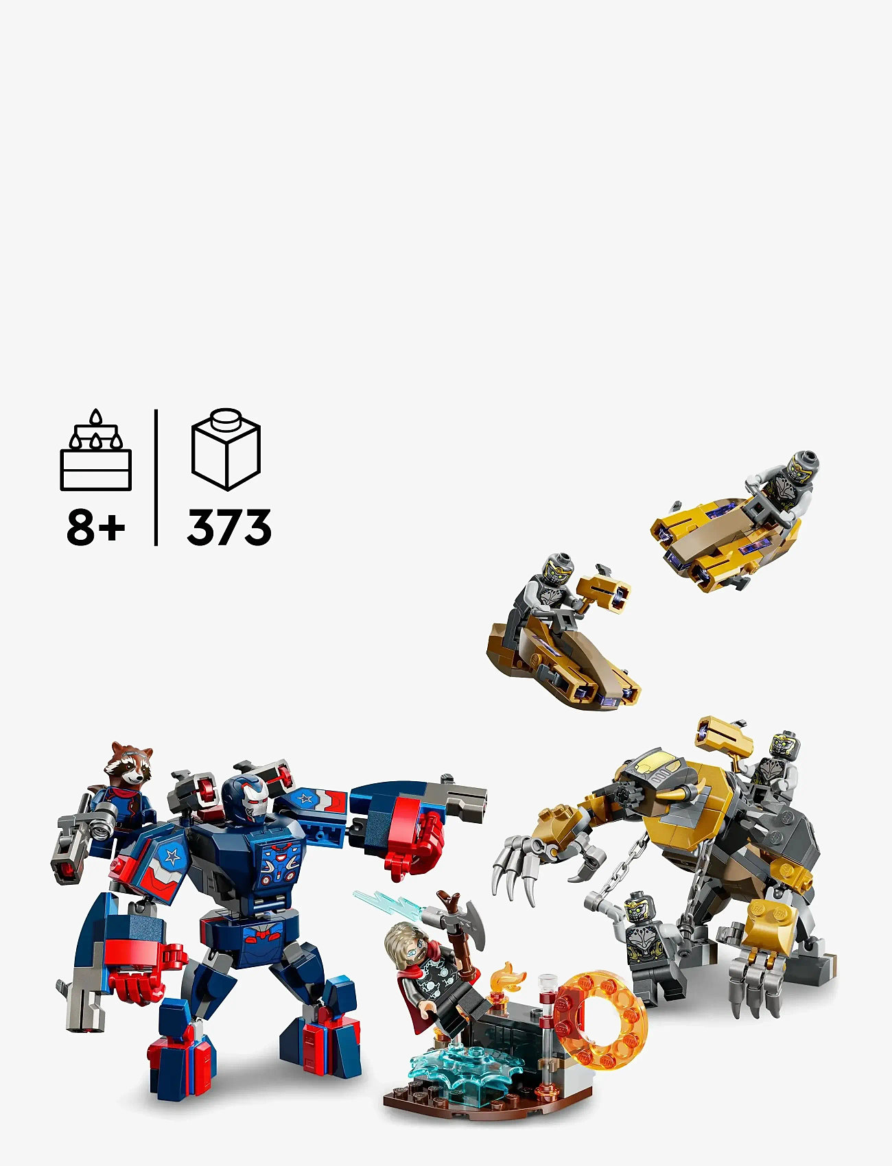 LEGO - Marvel Avengers: Endgame Thor vs. Chitauri Super Hero Action 76322 - action-figuren - multi - 5