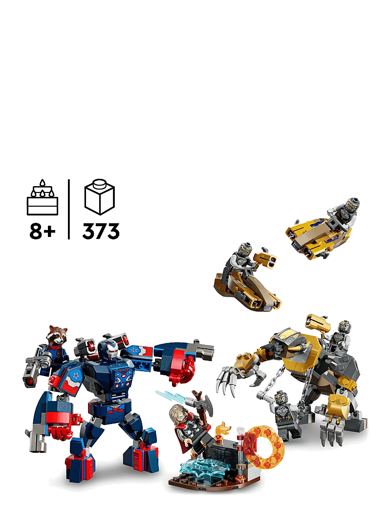 LEGO - Marvel Avengers: Endgame Thor vs. Chitauri Super Hero Action 76322 - action-figuren - multi - 5