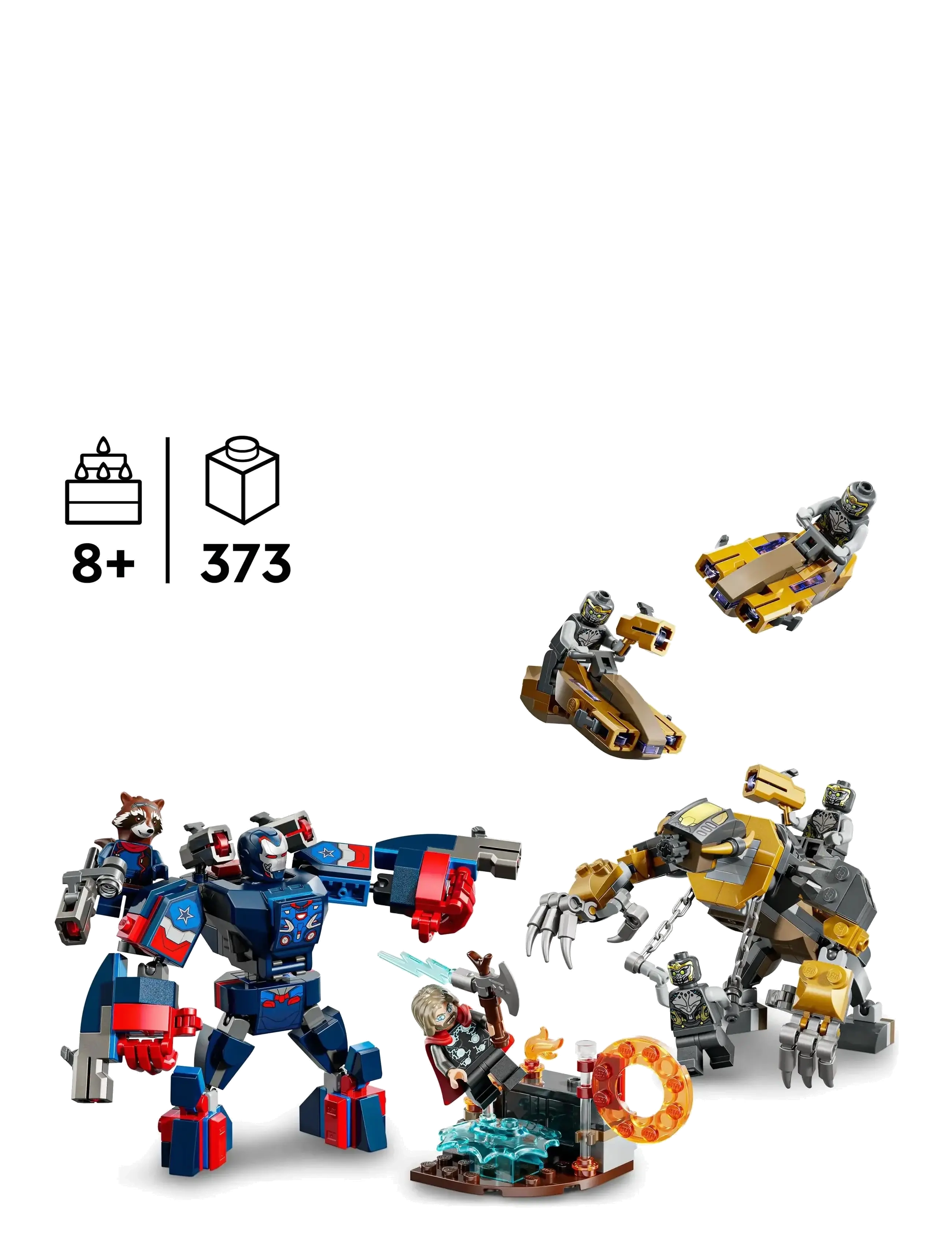 LEGO - Marvel Avengers: Endgame Thor vs. Chitauri Super Hero Action 76322 - lego® super heroes - multi - 5