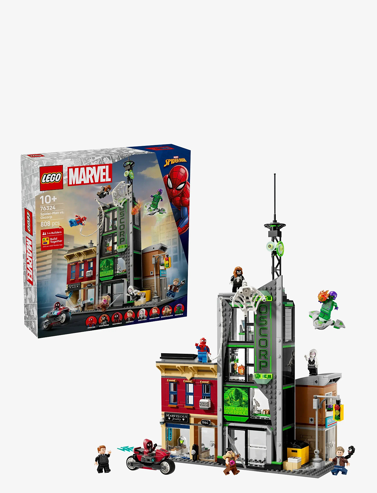 LEGO Marvel Spider-man Oscorp, Kids' Super Hero Building Kit