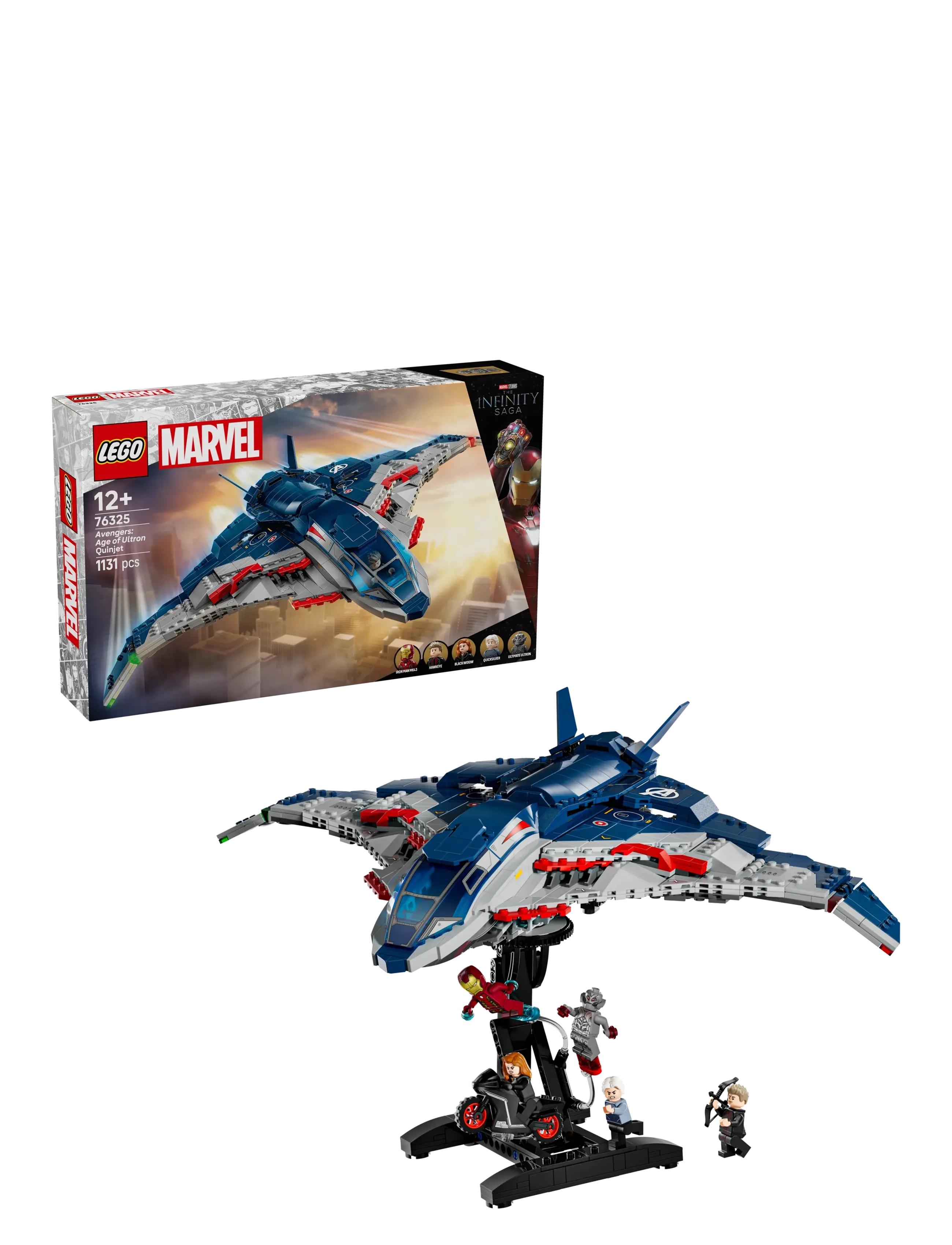 LEGO Marvel Avengers: Age Of Ultron Quinjet 76325, Børn, Lego Super Heroes, Multi/mønstret, Str: ONE SIZE