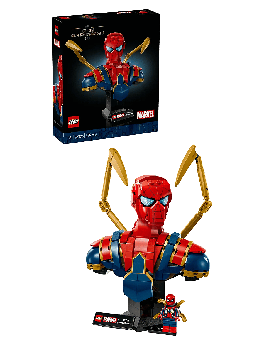 LEGO - Marvel Iron Spider-Man Bust Collectible Adult Building Set 76326 - lego® super heroes - multi - 0
