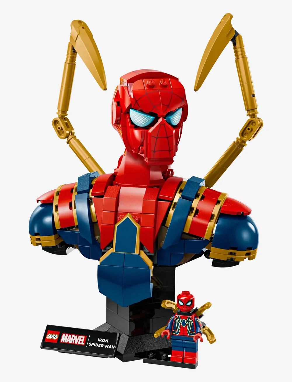 LEGO - Marvel Iron Spider-Man Bust Collectible Adult Building Set 76326 - lego adults welcome - multi - 1