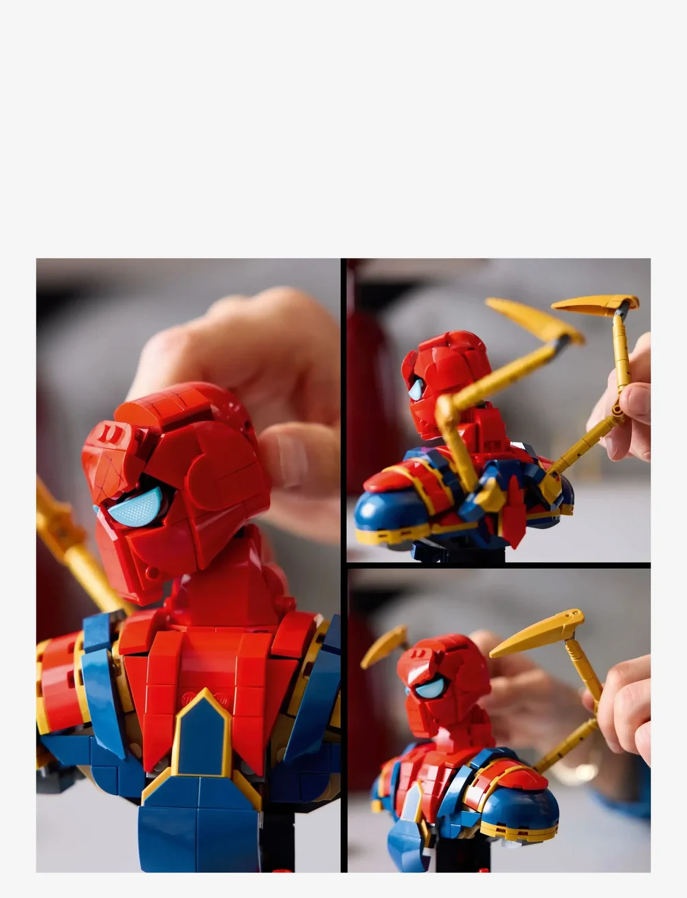 LEGO - Marvel Iron Spider-Man Bust Collectible Adult Building Set 76326 - lego adults welcome - multi - 3