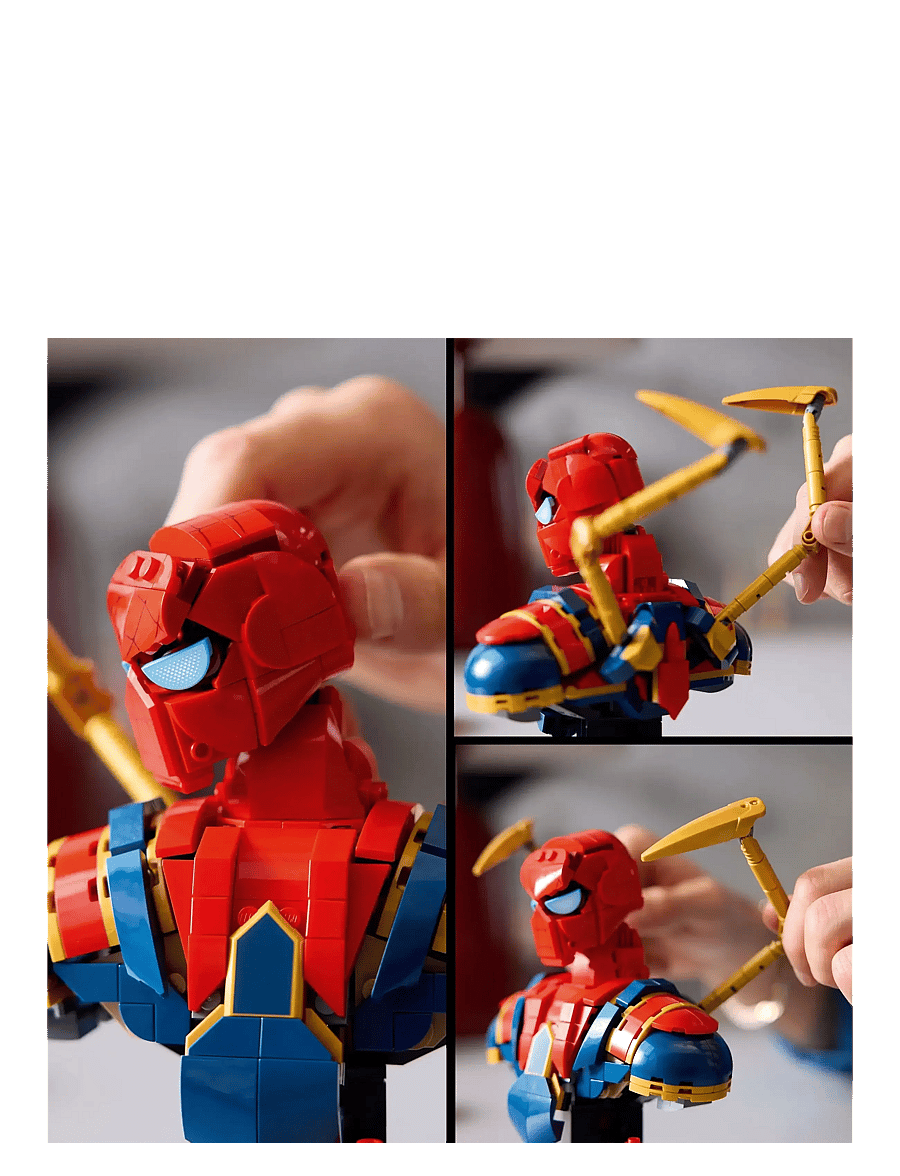LEGO - Marvel Iron Spider-Man Bust Collectible Adult Building Set 76326 - lego® super heroes - multi - 3