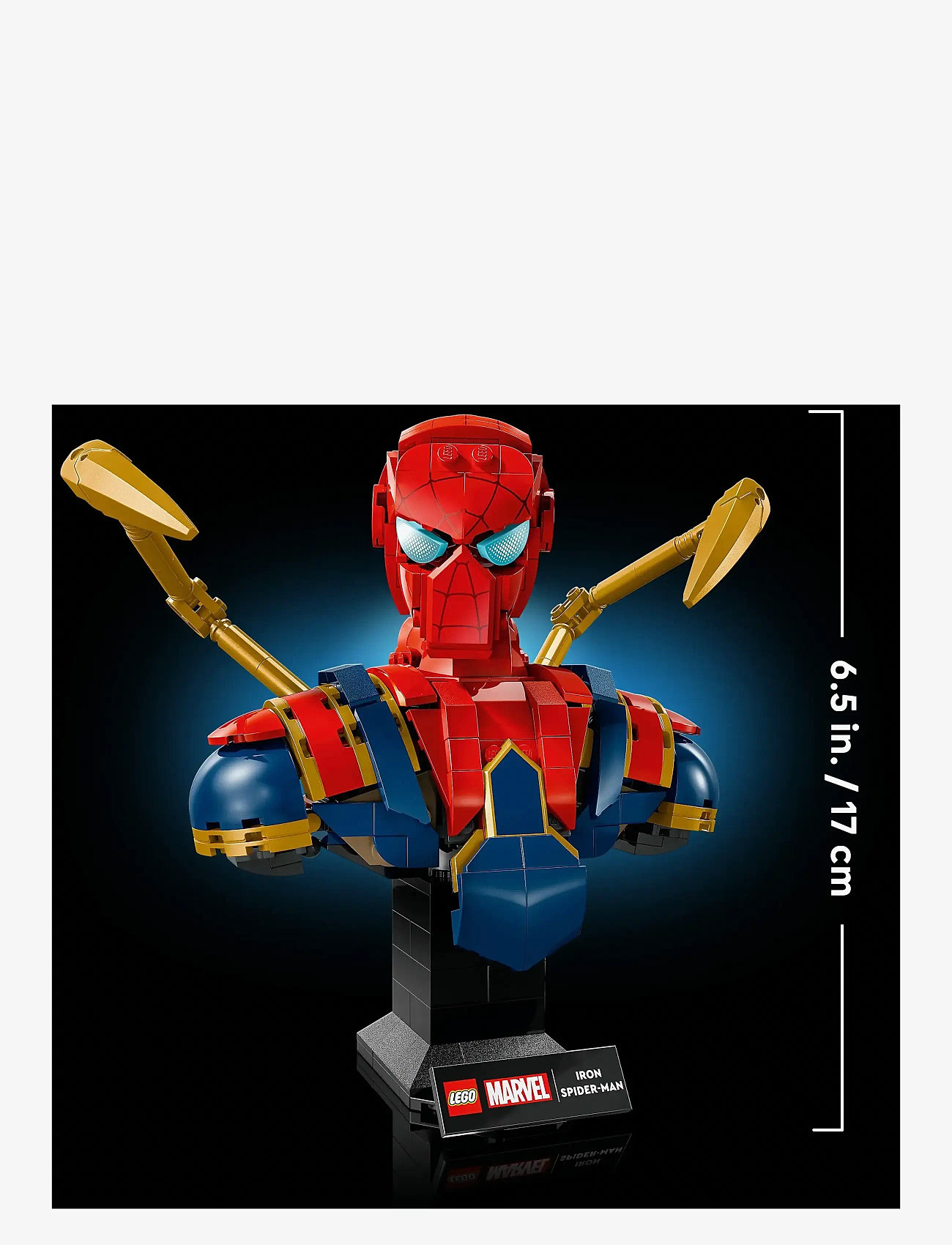 LEGO - Marvel Iron Spider-Man Bust Collectible Adult Building Set 76326 - lego adults welcome - multi - 4