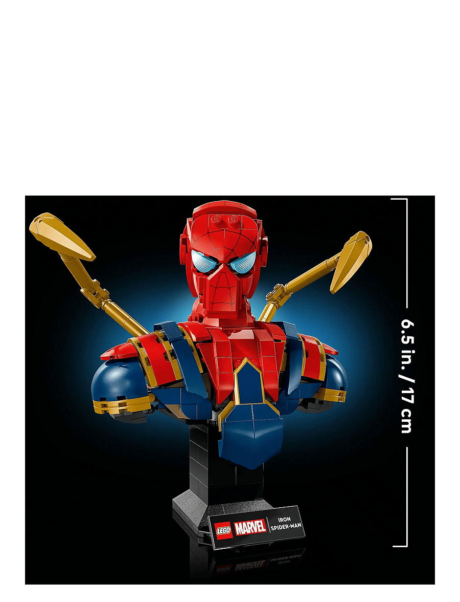 LEGO - Marvel Iron Spider-Man Bust Collectible Adult Building Set 76326 - lego® super heroes - multi - 4