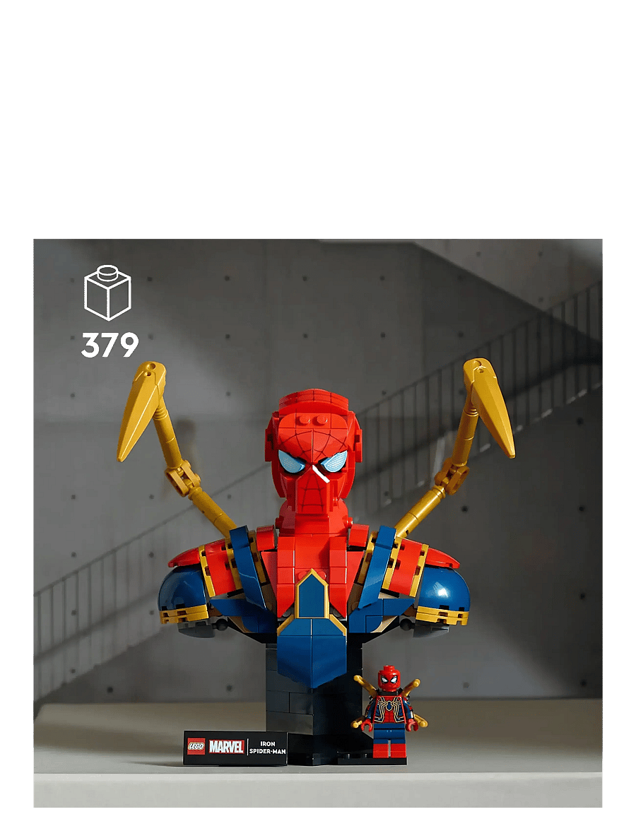 LEGO - Marvel Iron Spider-Man Bust Collectible Adult Building Set 76326 - lego® super heroes - multi - 5