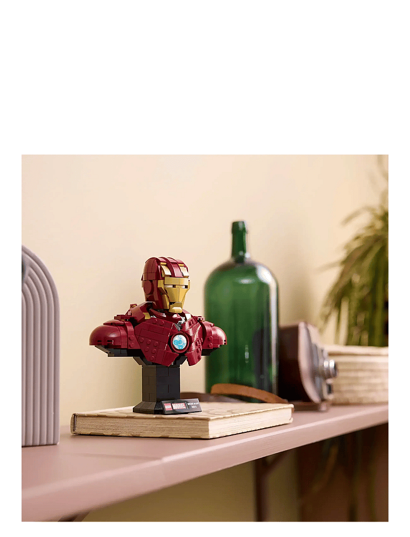 LEGO - Marvel Iron Man MK4 Bust, Buildable Model for Adults with Minifigure 76327 - lego adults welcome - multi - 3