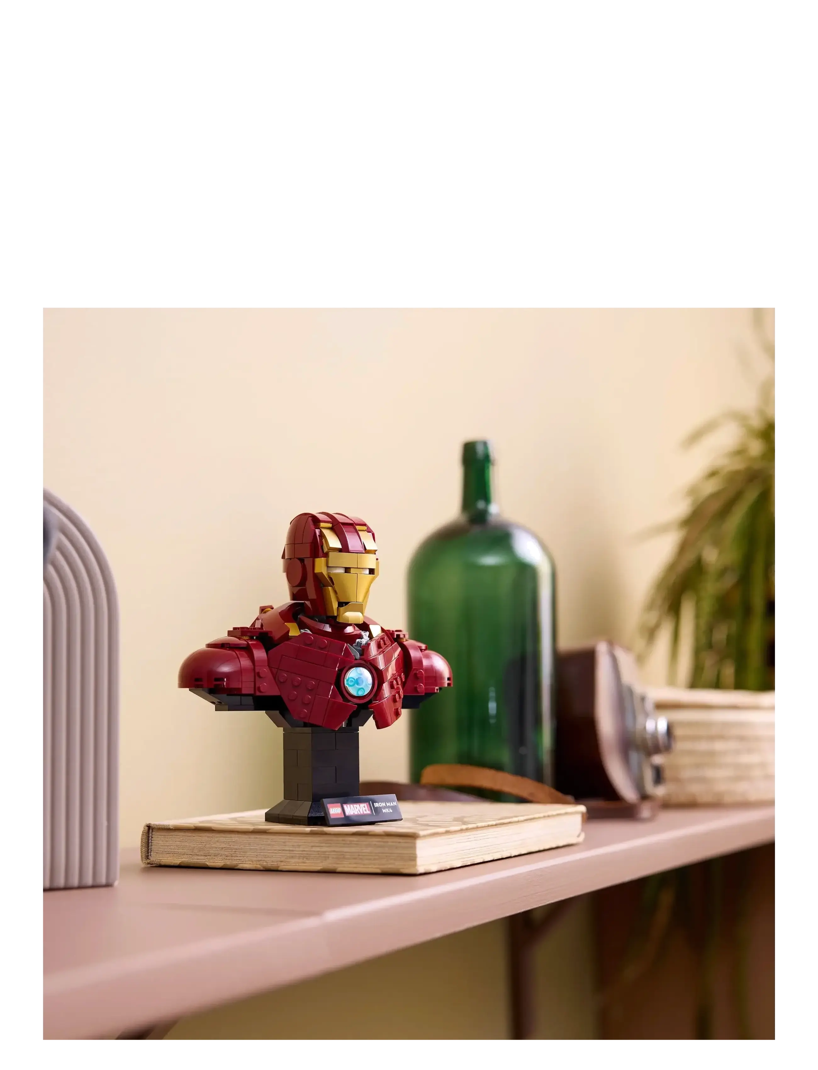 LEGO - Marvel Iron Man MK4 Bust, Buildable Model for Adults with Minifigure 76327 - lego® super heroes - multi - 3