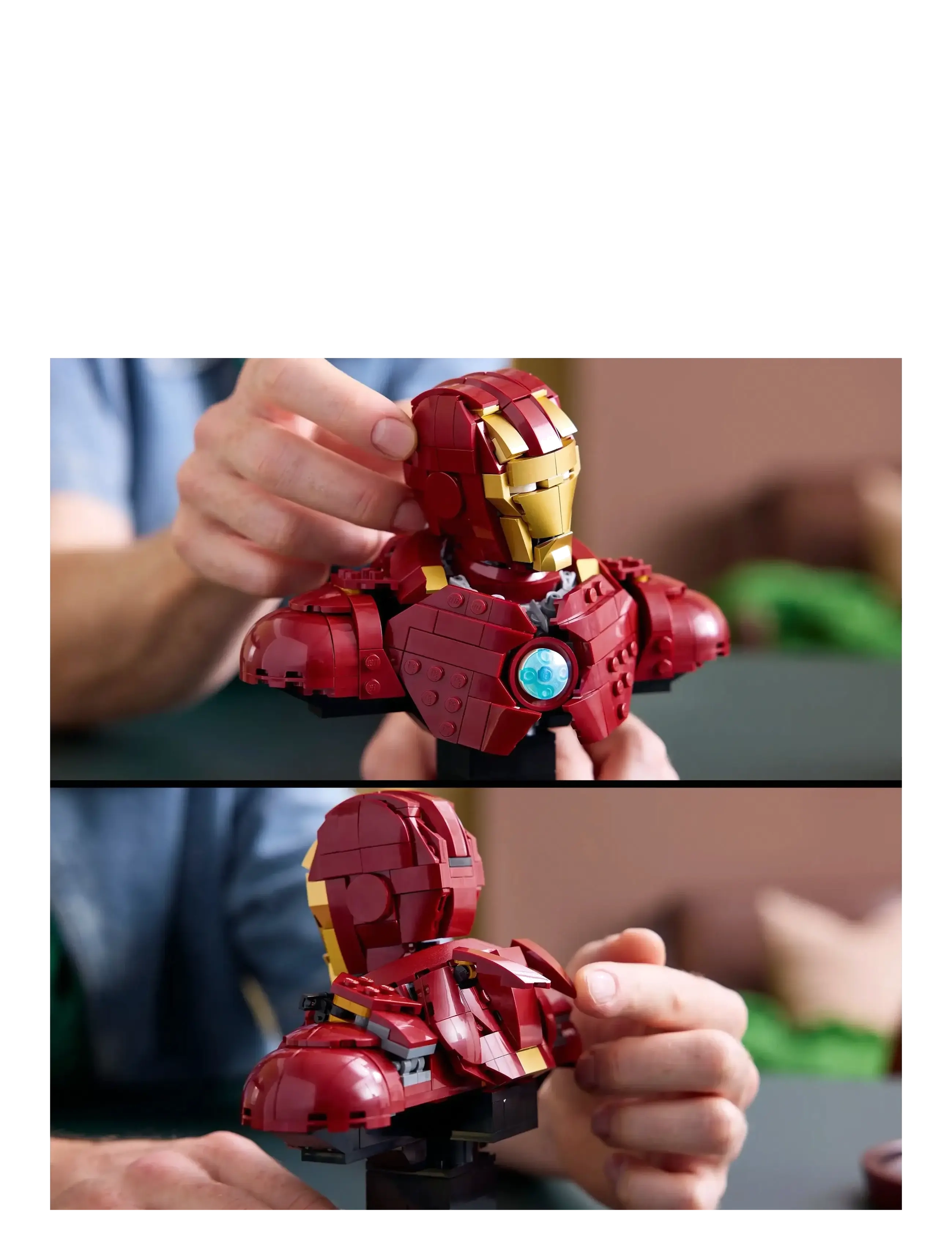 LEGO - Marvel Iron Man MK4 Bust, Buildable Model for Adults with Minifigure 76327 - lego® super heroes - multi - 4