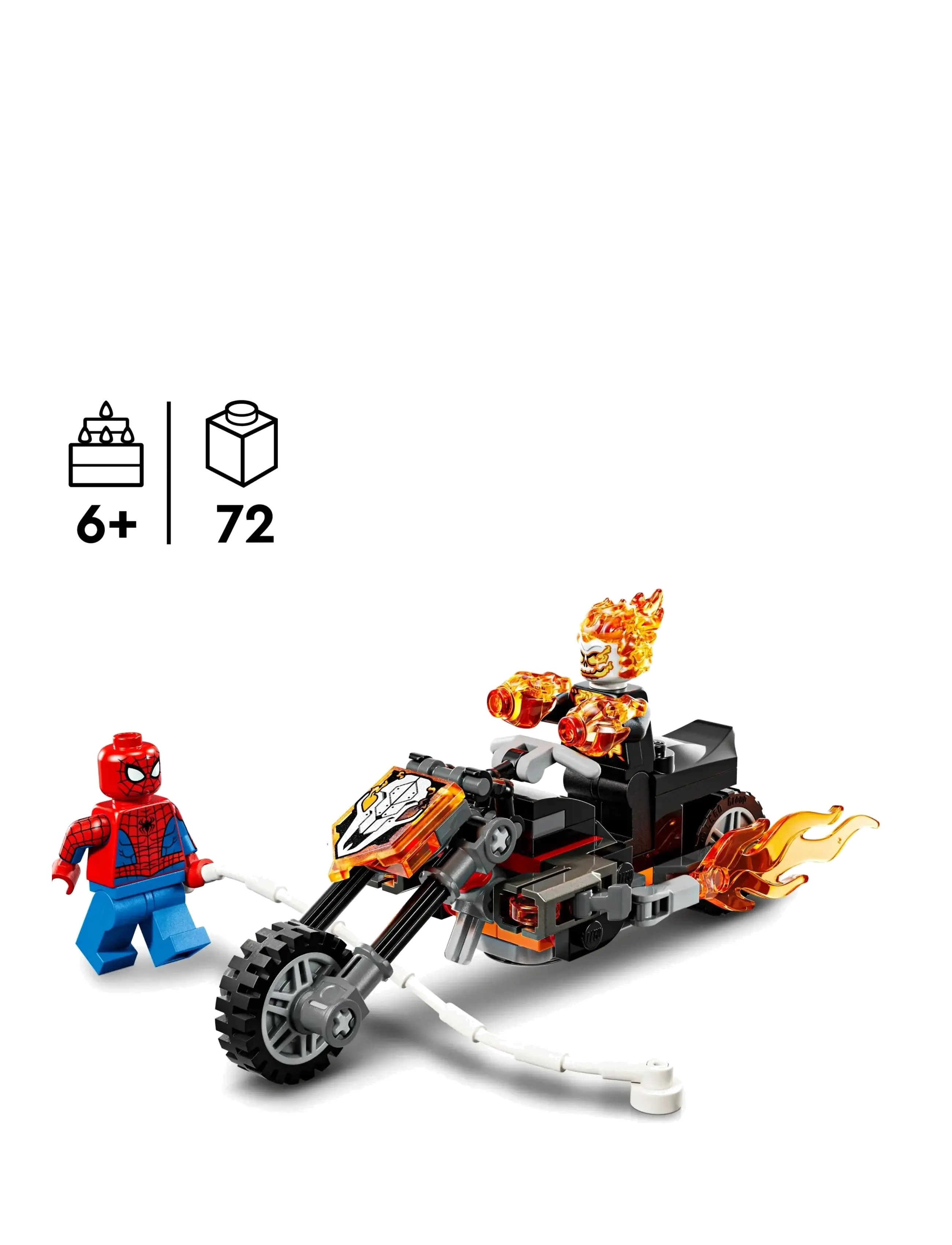 LEGO - Spider-Man mot Ghost Rider på motorcykel 76335 - multi - 1