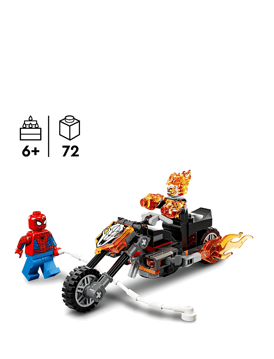 LEGO - Marvel Spider-Man vs. Ghost Rider Motorcycle 76335 - lego super heroes - multi - 1