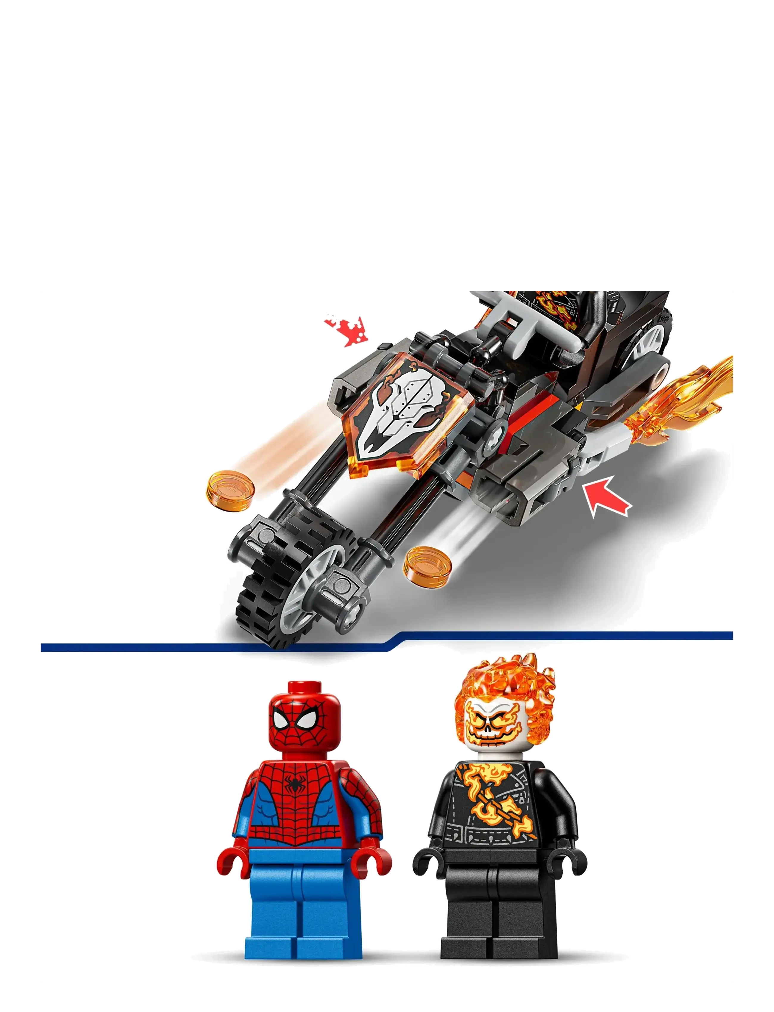 LEGO - Spider-Man mot Ghost Rider på motorcykel 76335 - multi - 4