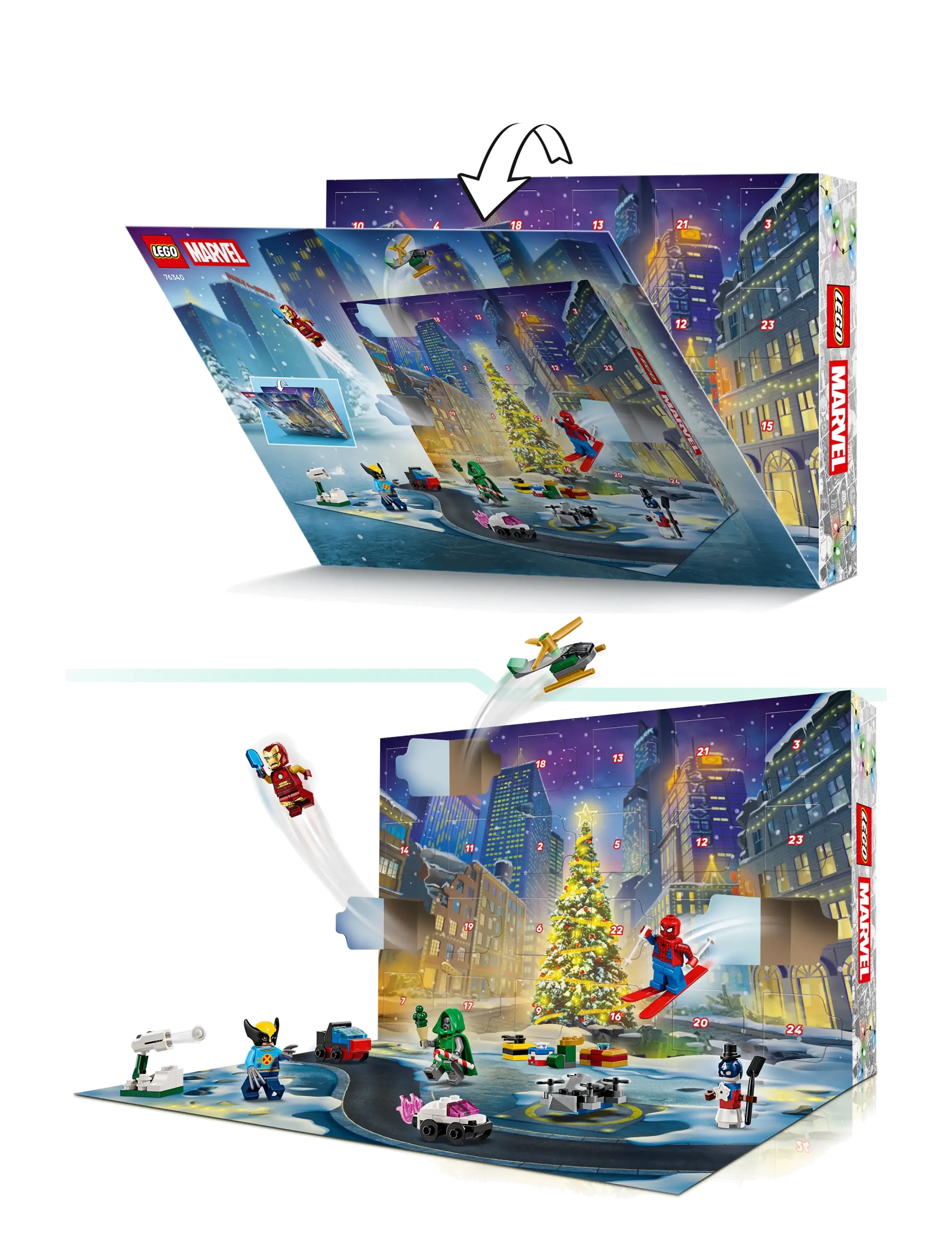 LEGO - Marvel Advent Calendar 2026 Christmas Gift 76340 - lego super heroes - multi - 2