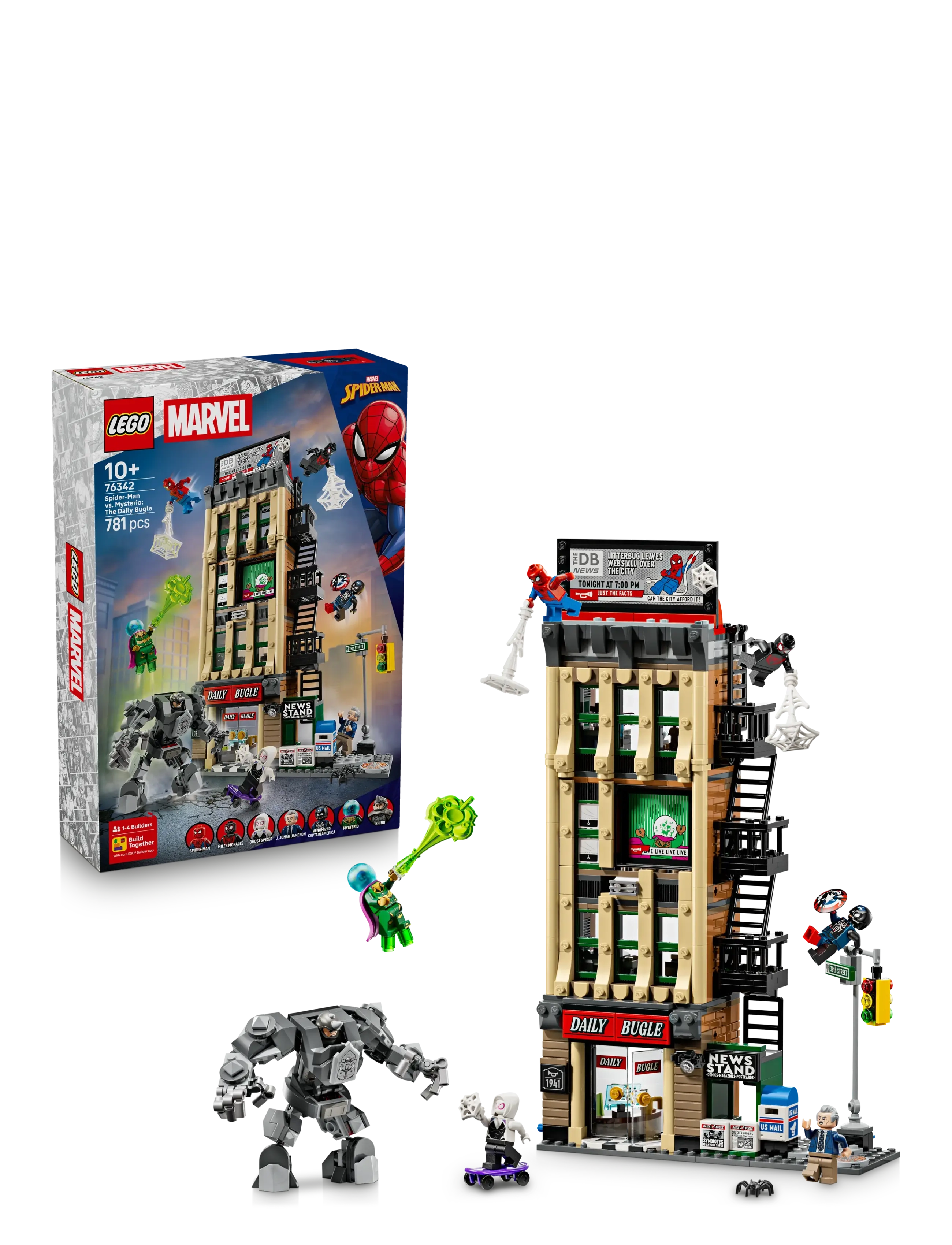 Super Heroes Marvel Spider-Man mot Mysterio: Daily Bugle 76342