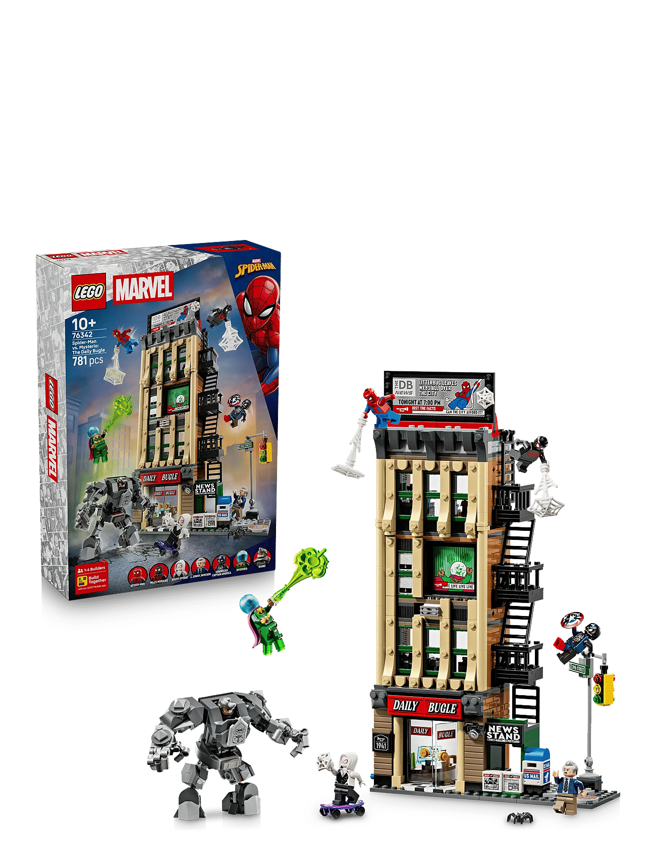 Super Heroes Marvel Spider-Man mot Mysterio: Daily Bugle 76342