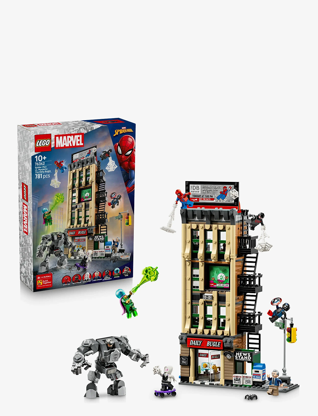 LEGO - Marvel Spider-Man vs. Mysterio: The Daily Bugle 76342 - lego super heroes - multi - 0