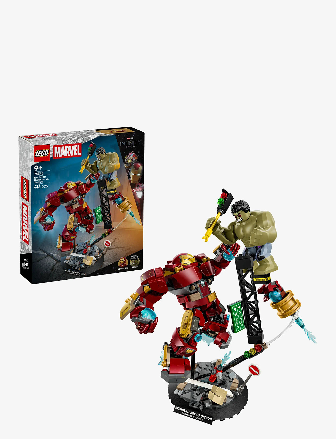 LEGO Marvel Epic Battle: Hulkbuster vs. The Hulk 76343 - LEGO Super Heroes - MULTI / red