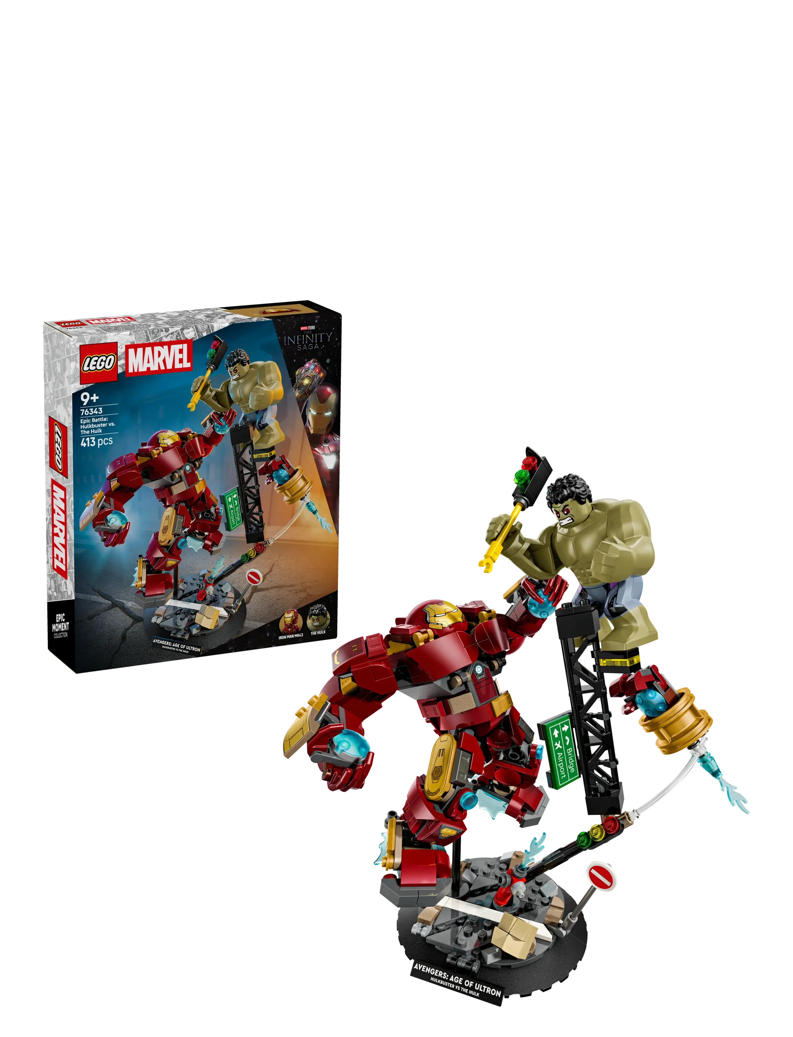 LEGO Marvel Epic Battle: Hulkbuster vs. The Hulk 76343 - LEGO Super Heroes - MULTI / red