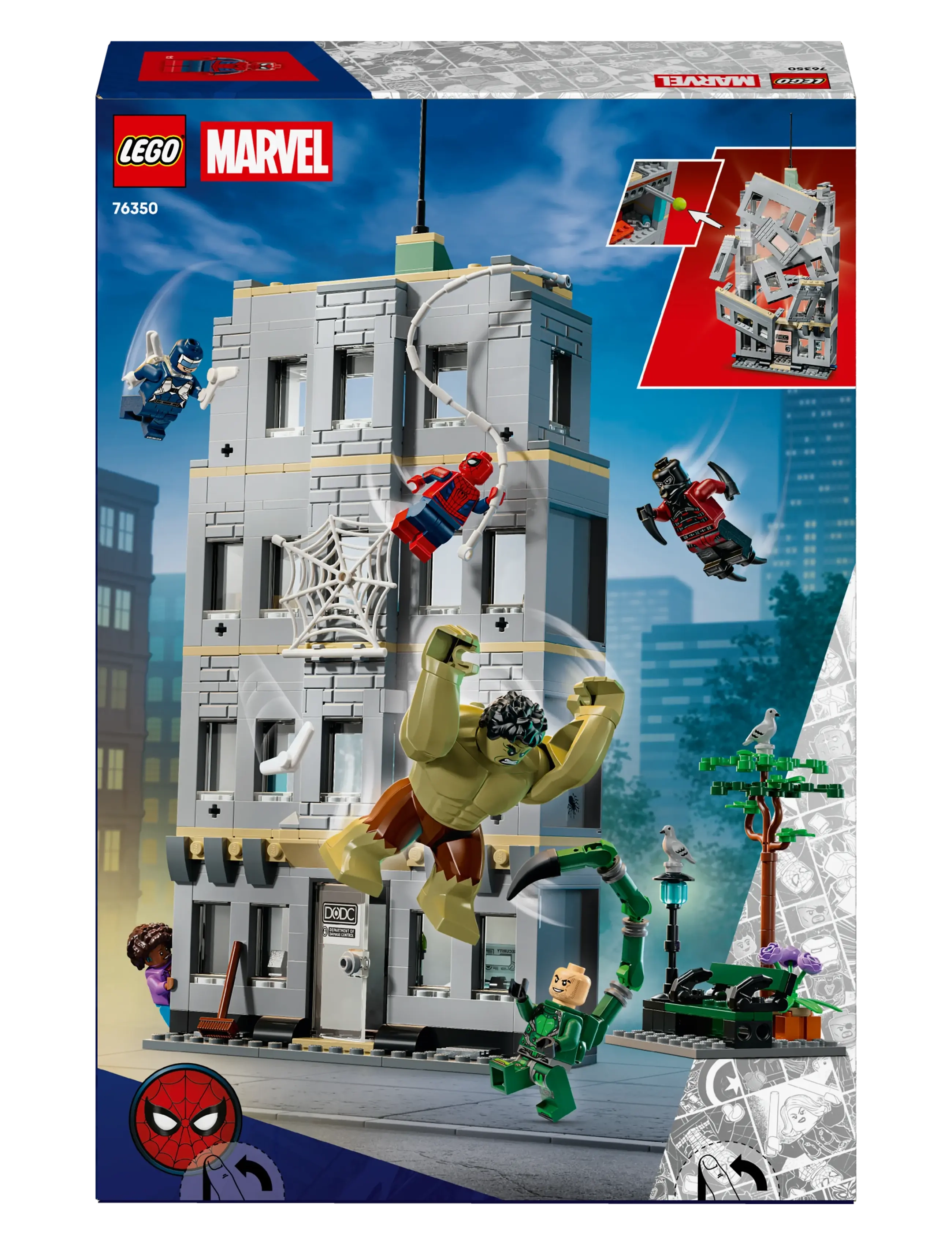 LEGO - Marvel Spider-Man vs. Hulk Epic Clash 76350 - lego super heroes - multi - 3