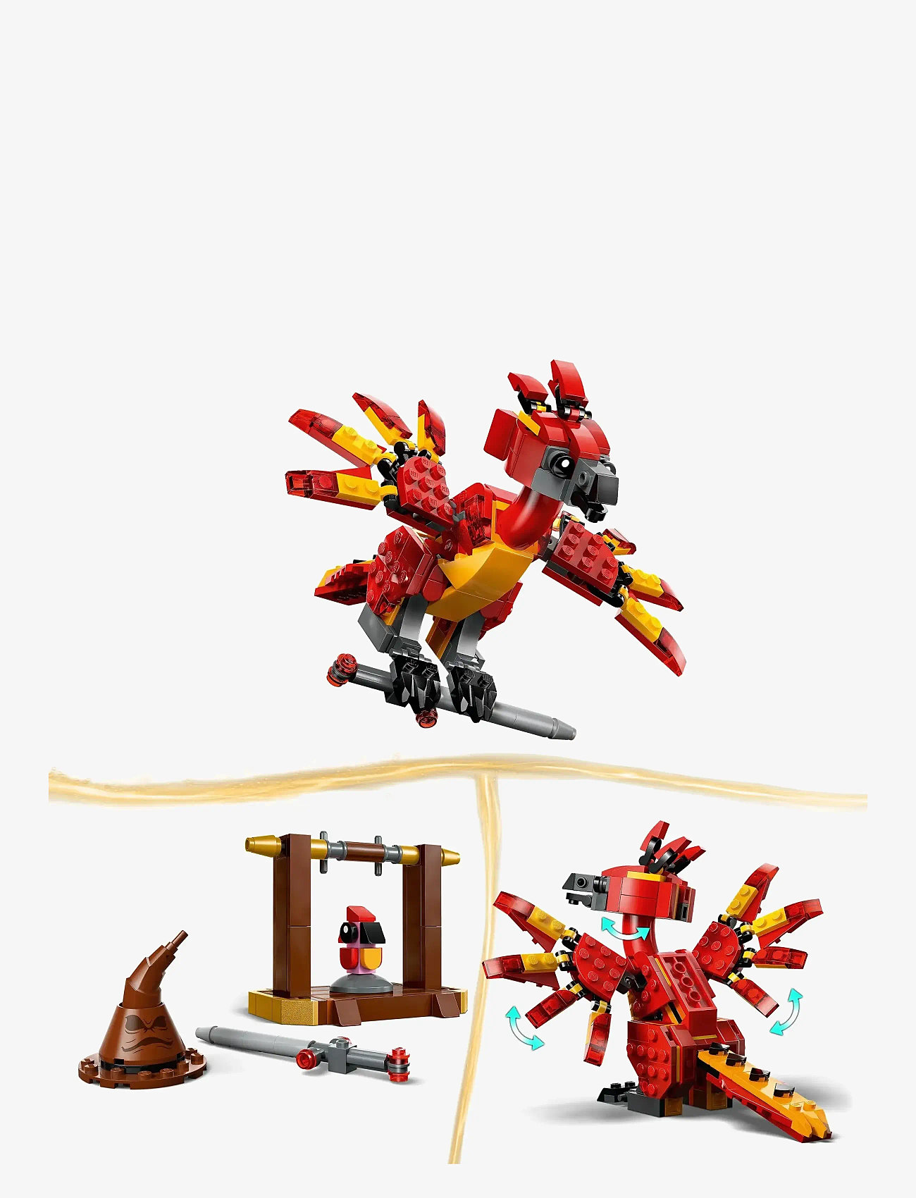 LEGO - Fawkes™: Dumbledoren feenikslintu 76448 - lego harry potter™ - multi - 3