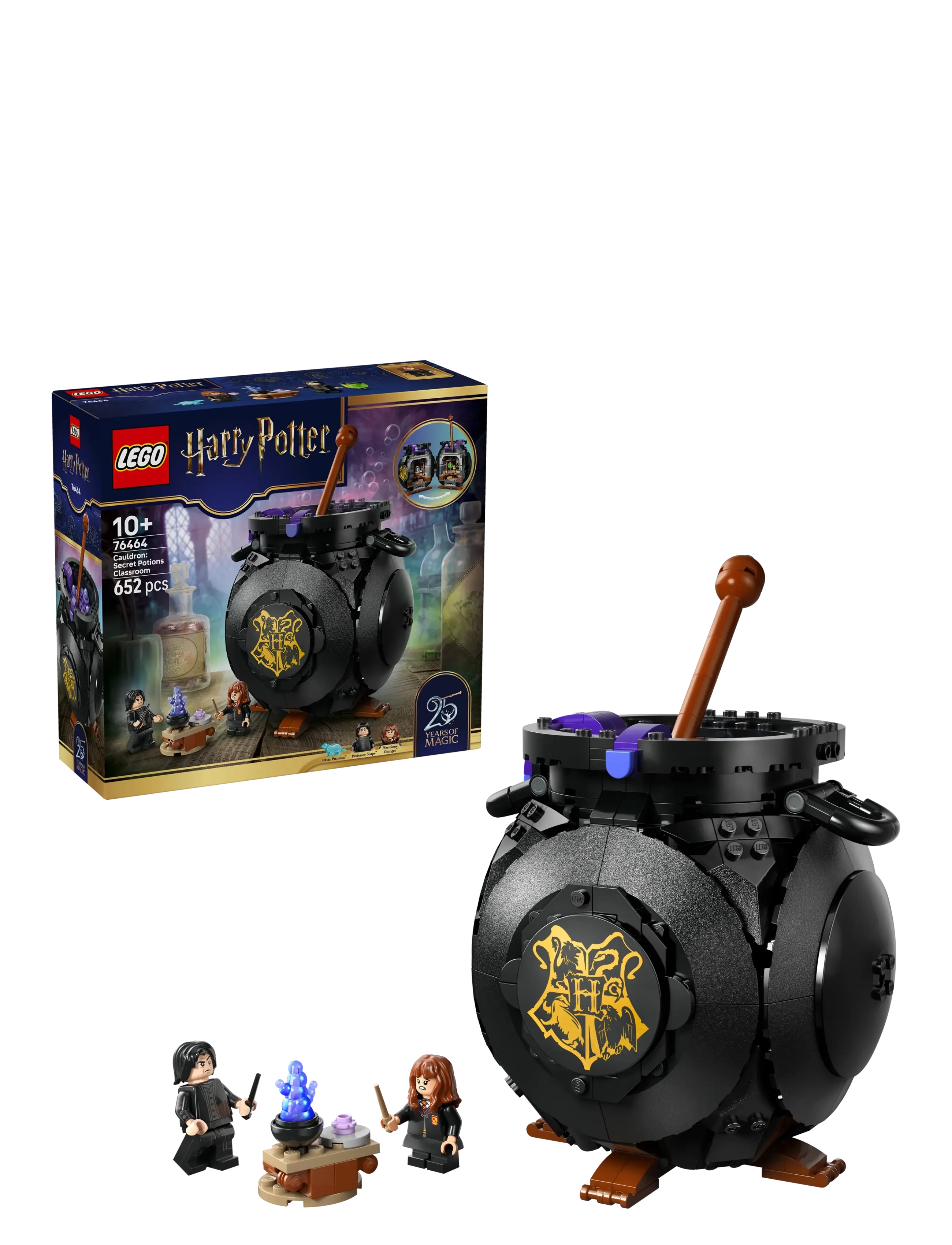 LEGO Kedel: Hemmeligt Eliksir-Klasselokale 76464, One Size, Lego Spielzeug, Schwarz - harry Potter, Kinder