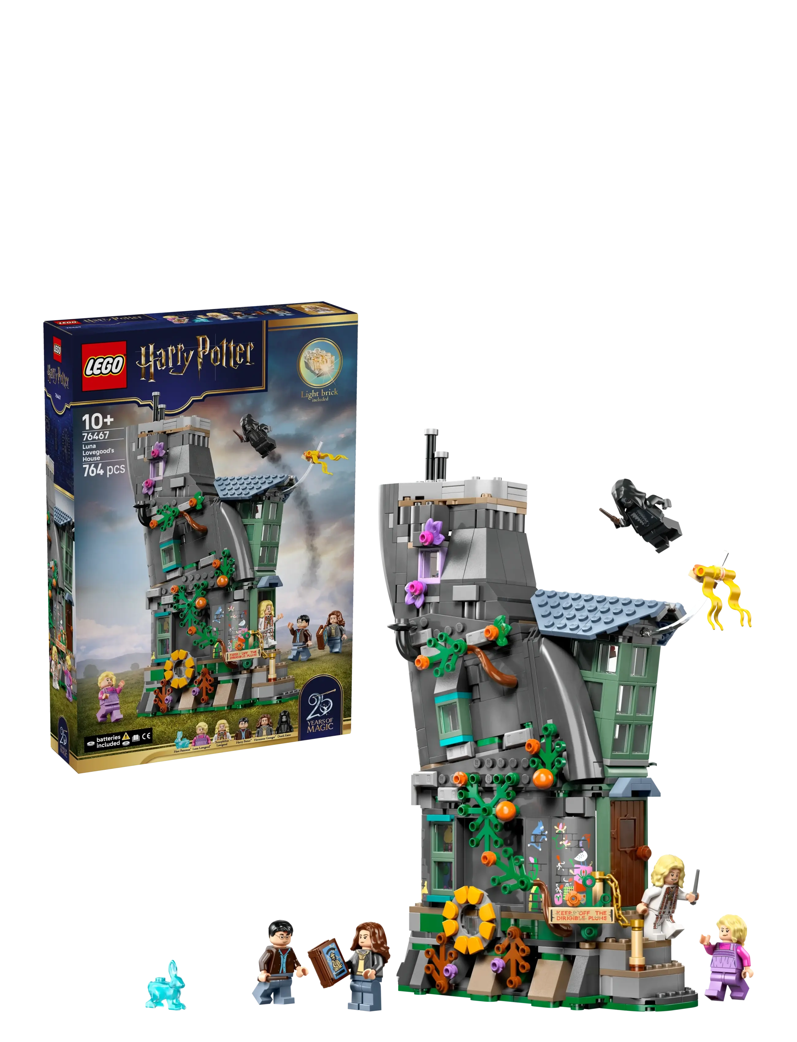 LEGO Luna Lovegoods Hus 76467, Børn, Lego harry Potter, Grå, Str: ONE SIZE
