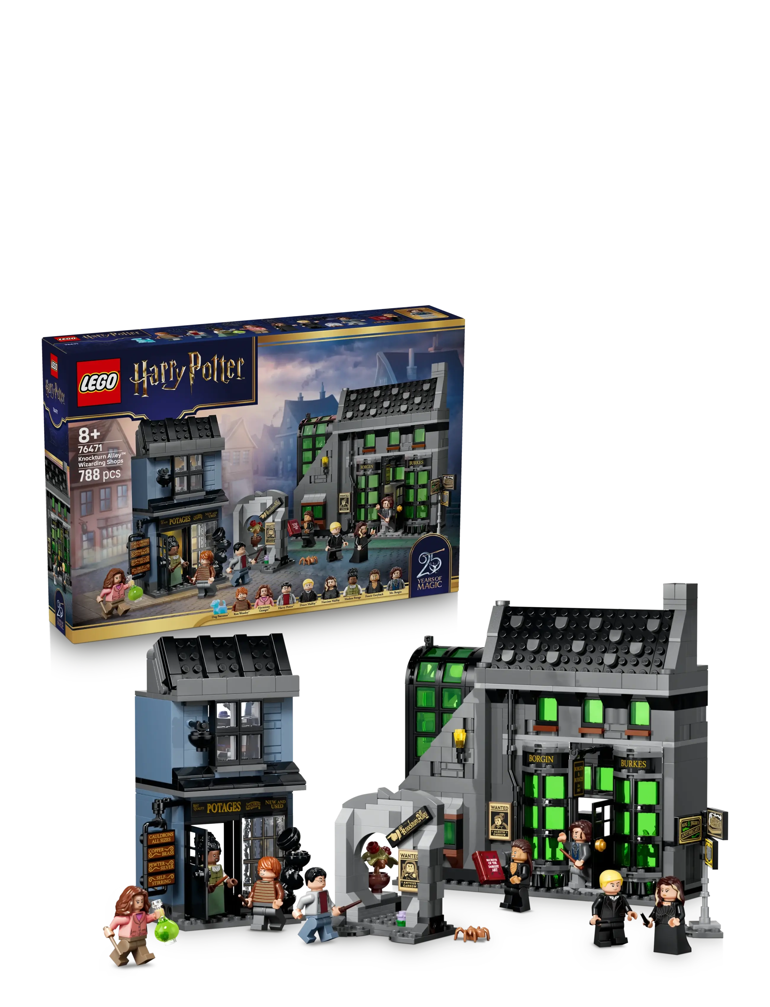 LEGO Tusmørkegydens Troldmandsbutikker 76471, One Size, Lego Spielzeug, Grau - harry Potter, Kinder