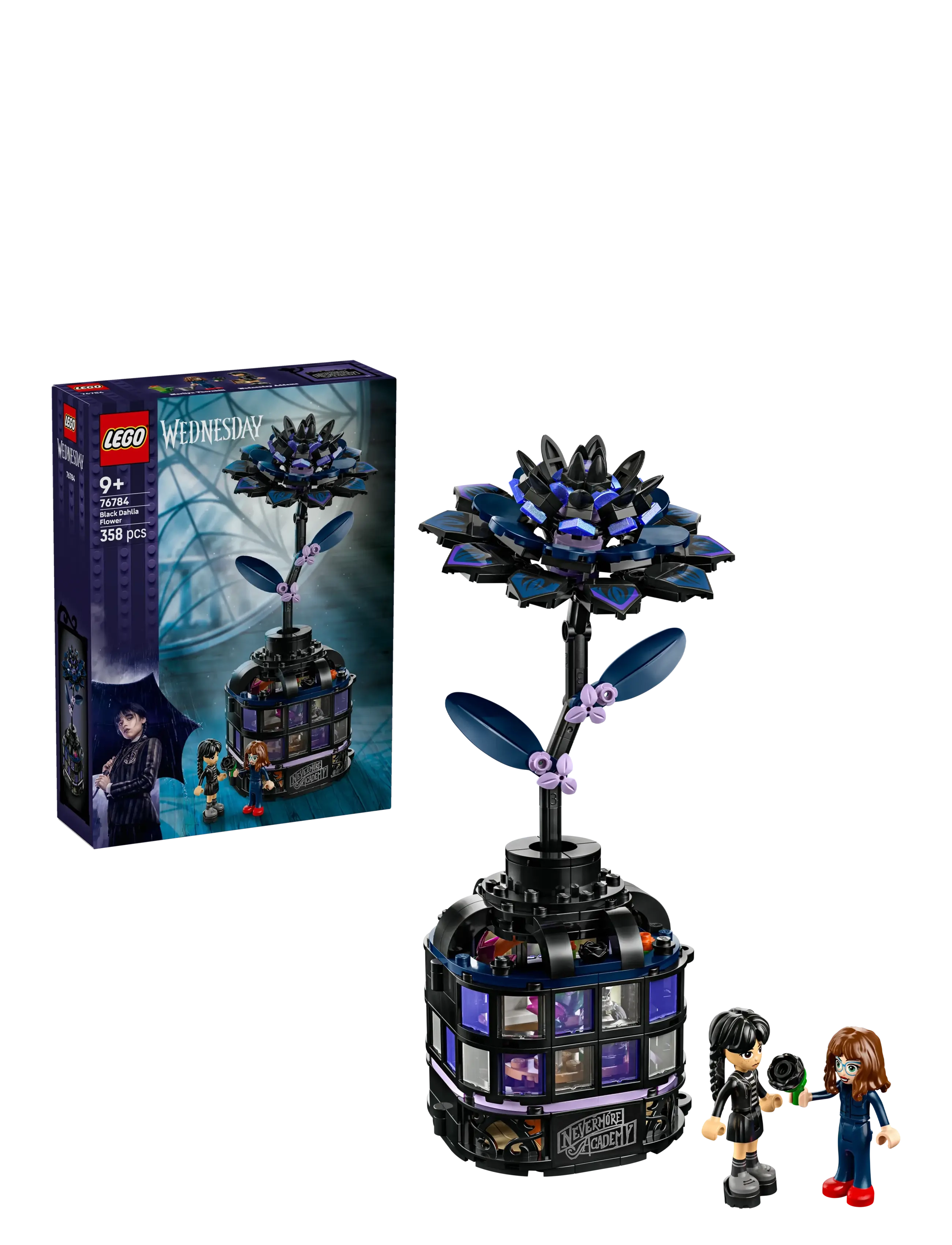 LEGO Black Dahlia Flower 76784, Børn, Lego Wednesday, Multi/mønstret, Str: ONE SIZE