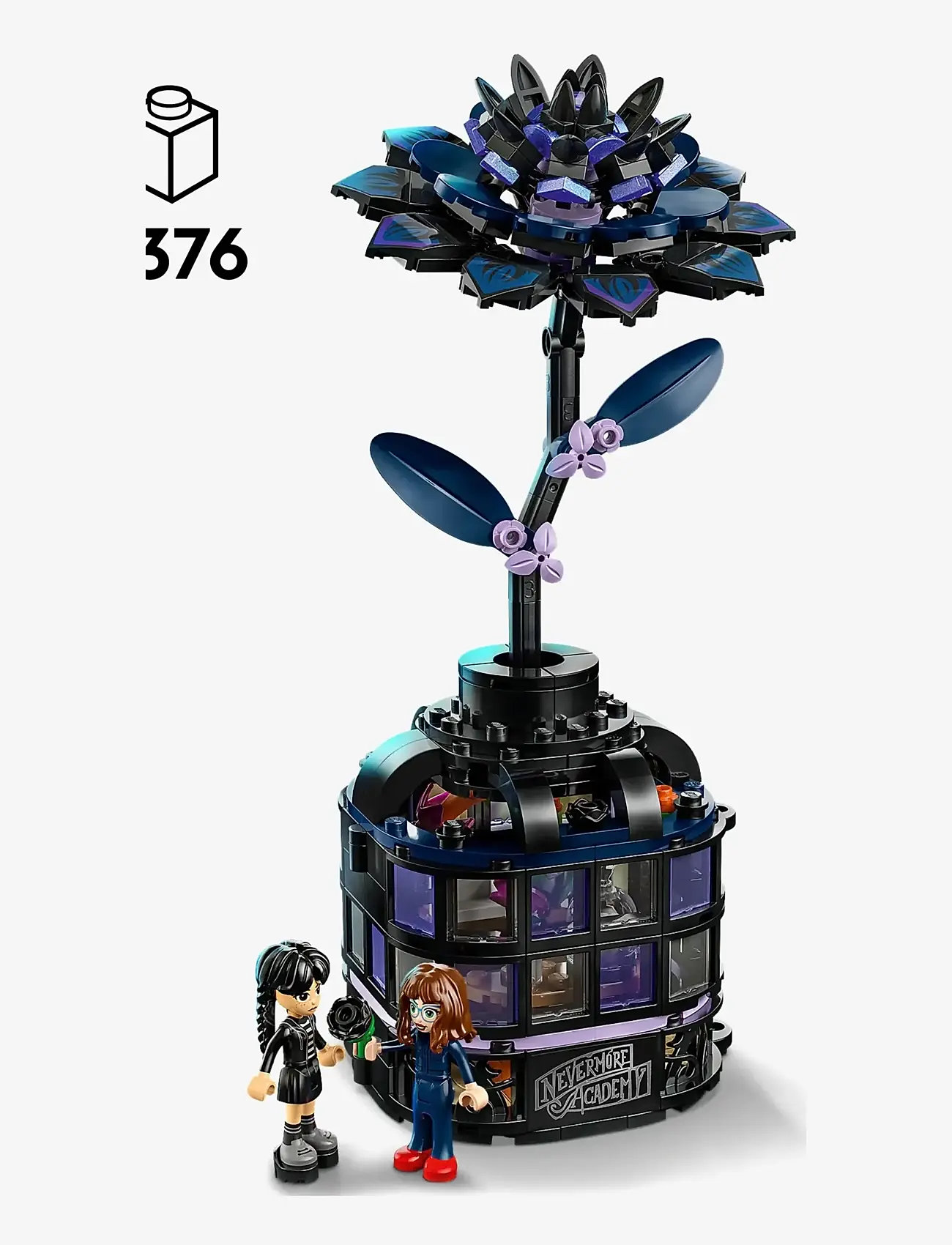 LEGO - Wednesday Black Dahlia Flower Halloween Gift, Faux Plant Room Decor 76784 -  lego wednesday - multi - 1