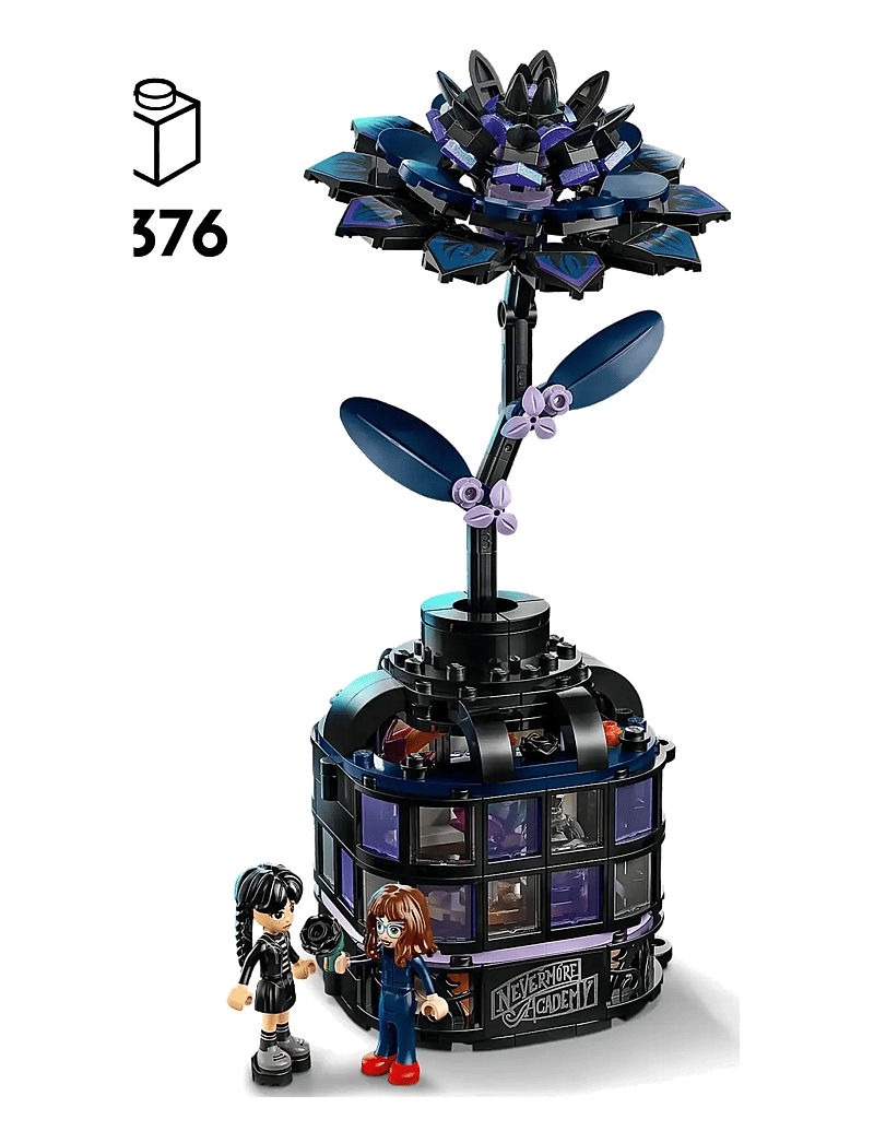LEGO - Wednesday Black Dahlia Flower Halloween Gift, Faux Plant Room Decor 76784 - lego wednesday - multi - 1