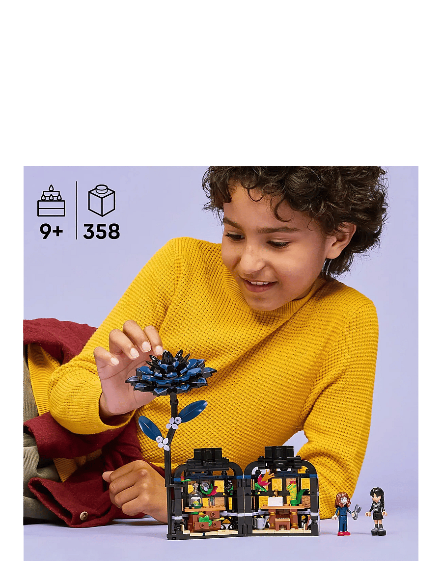 LEGO - Wednesday Black Dahlia Flower Halloween Gift, Faux Plant Room Decor 76784 - lego wednesday - multi - 4