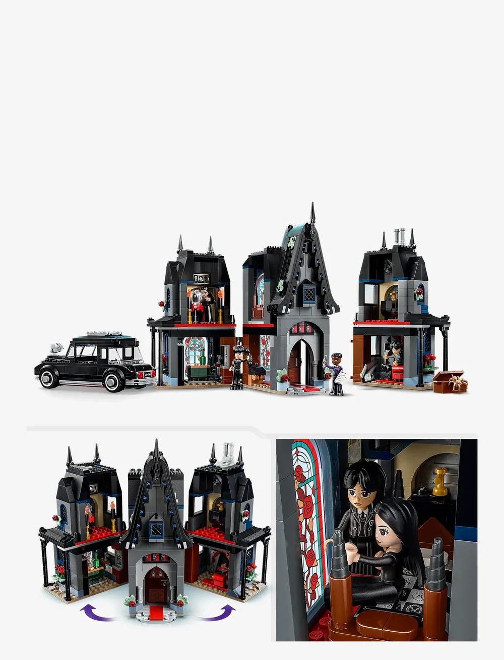 LEGO - Wednesday Morticia’s Cottage Halloween Gift, Model Building Kit 76786 - lego wednesday - multi - 3