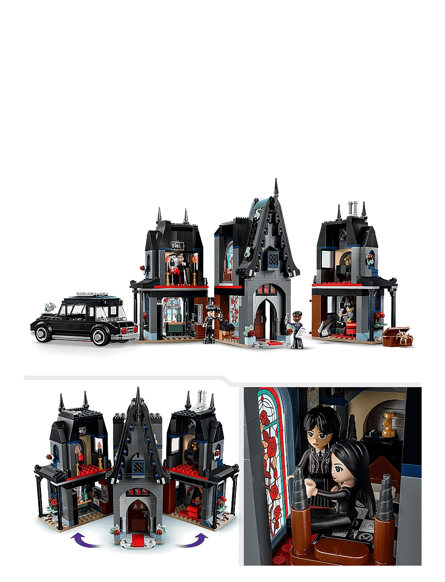 LEGO - Wednesday Morticia’s Cottage Halloween Gift, Model Building Kit 76786 - geburtstagsgeschenke - multi - 3
