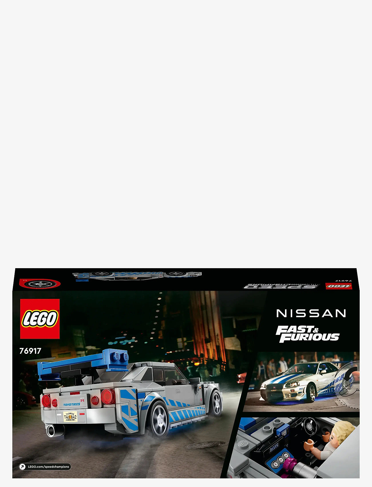LEGO - 2 Fast 2 Furious Nissan Skyline GT-R (R34) 76917 - lego speed champions - multicolor - 4