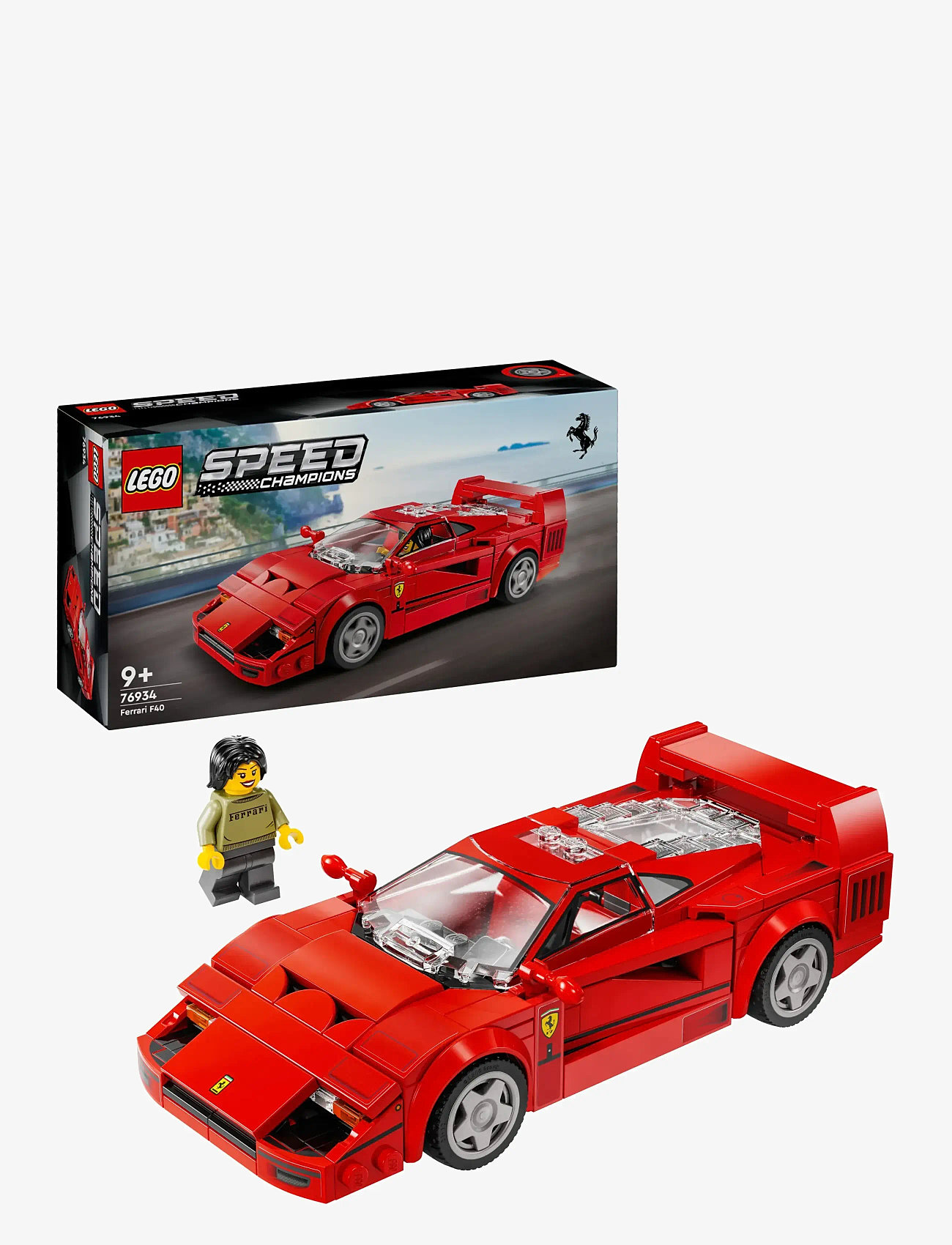 LEGO - Speed Champions Ferrari F40 Supercar Vehicle Toy 76934 - multi - 0