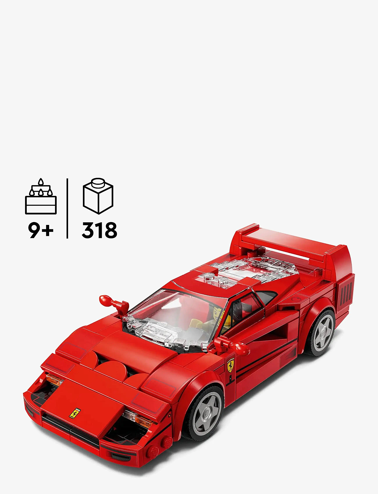 LEGO - Speed Champions Ferrari F40 Supercar Vehicle Toy 76934 - multi - 1