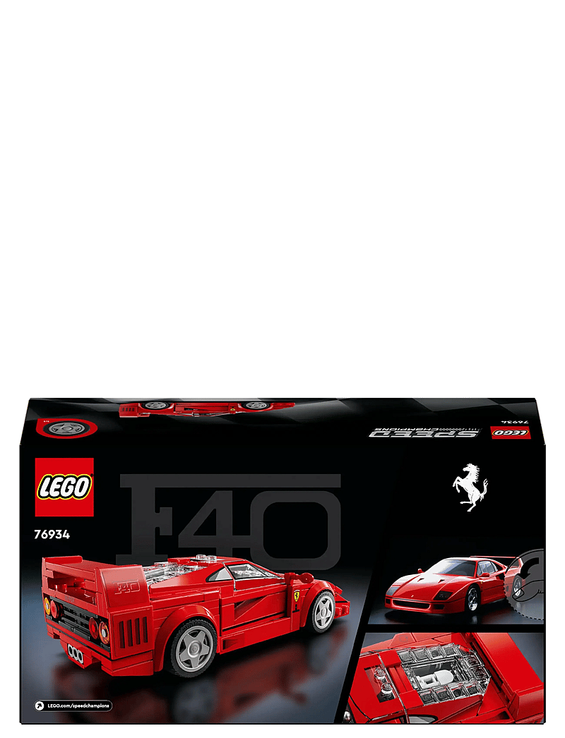 LEGO Speed Champions Ferrari F40 Supercar Vehicle Toy 76934 (LGO76934) LEGO® Speed Champions