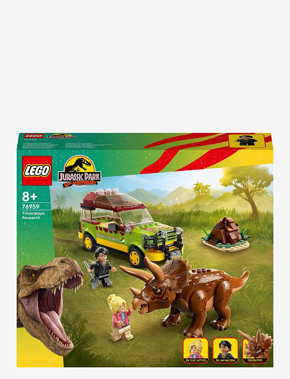 LEGO Jurassic Park Triceratops Research 76959 Building Toy Set LEGO Jurassic World Boozt
