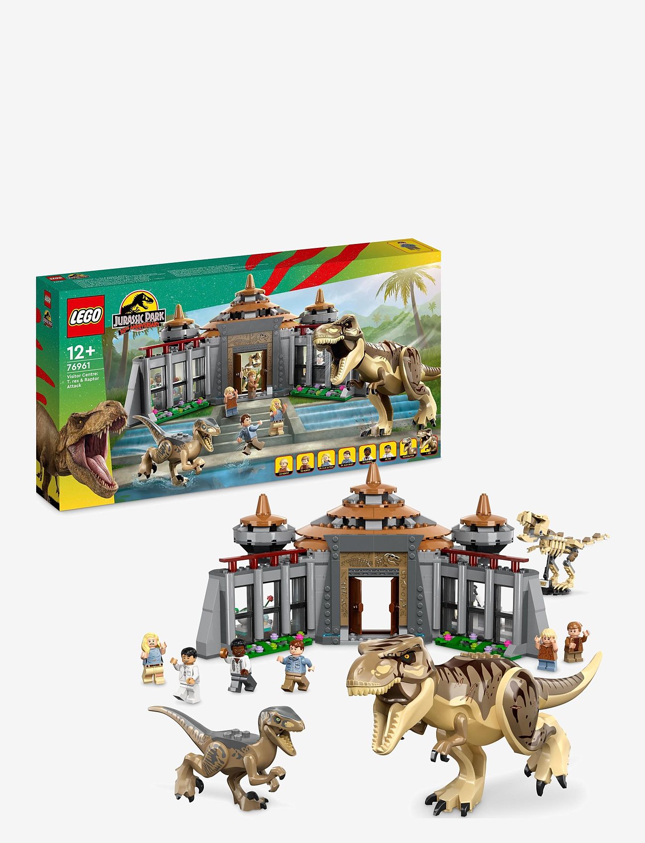 LEGO - Visitor Centre: T. rex & Raptor Attack - lego® jurassic world™ - multicolor - 0