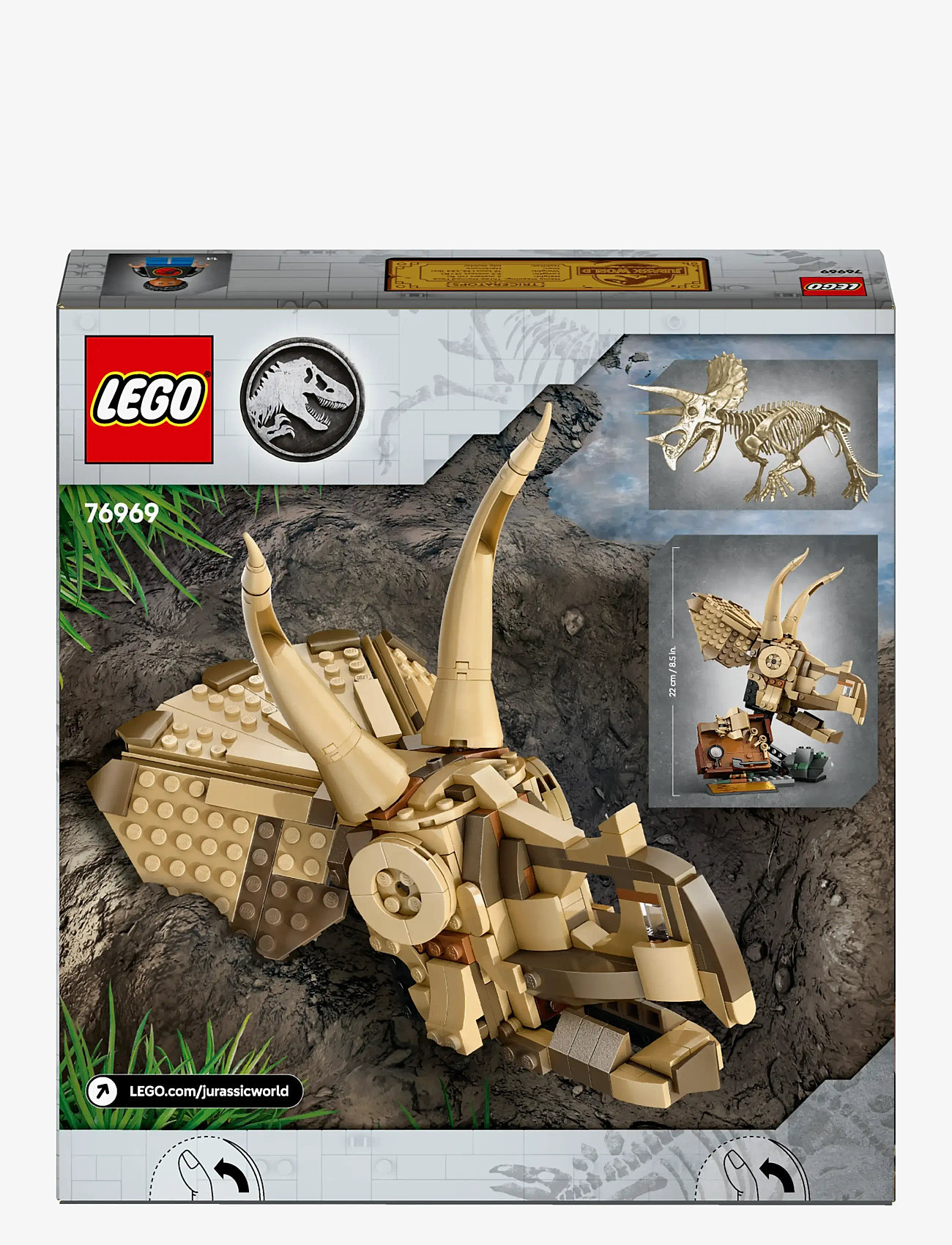 LEGO - Jurassic World Dinosaur Fossils: Triceratops Skull Model Set 76969 - lego jurassic world™ - multi - 5