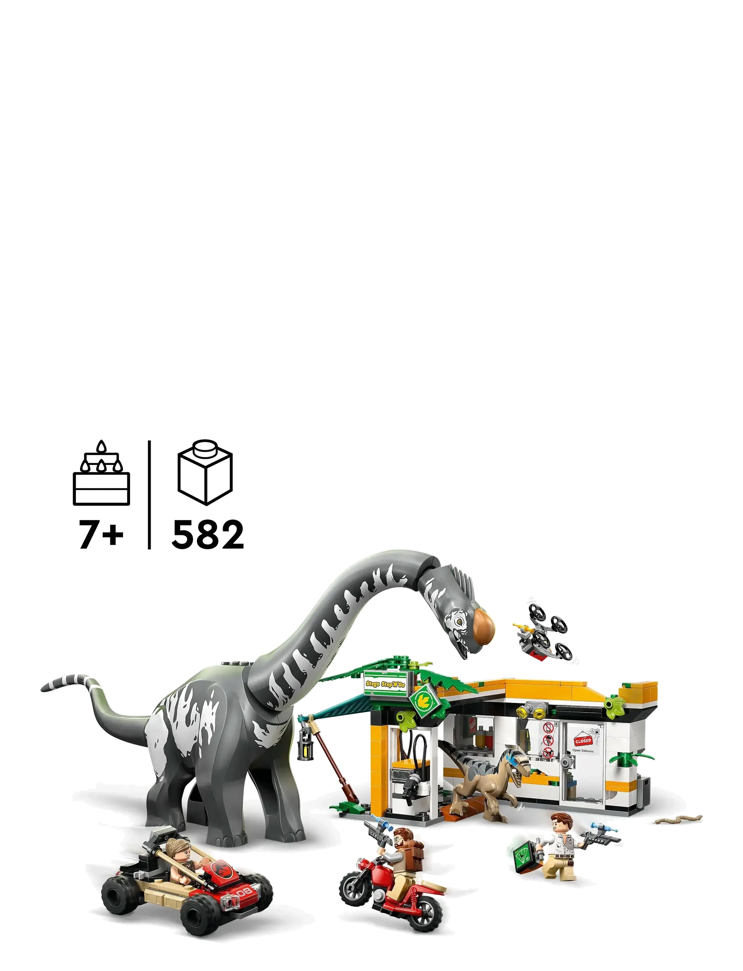 LEGO - Jurassic World Raptor & Titanosaurus Tracking Mission Dinosaur Toy 76973 - lego jurassic world™ - multi - 1